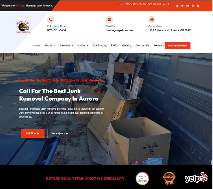 haul service web design, SEO and guest posting by webfiery