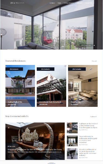 real estate company web design, SEO and guest posting by webfiery